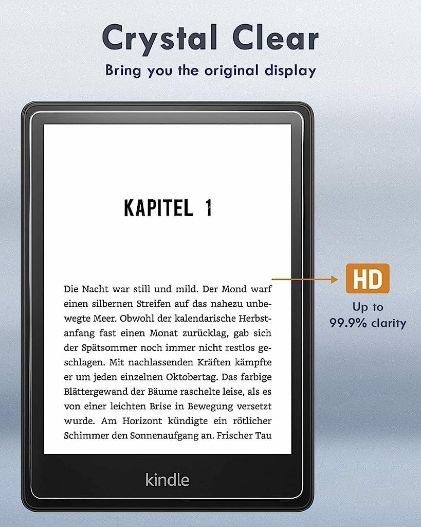 ZORBES 2 Pack Screen Protector for Kindle Paperwhite 11th Generation 2021 or Kindle Paperwhite Signature Edition 6.8 inch, 9H Hardness Tempered Glass Screen Guard, HD Anti-glare Screen Protector ZORBES 2 Pack Screen Protector for Kindle Paperwhite 11th Generation 2021 or Kindle Paperwhite Signature Edition 6.8 inch, 9H Hardness Tempered Glass Screen Guard, HD Anti-glare Screen Protector